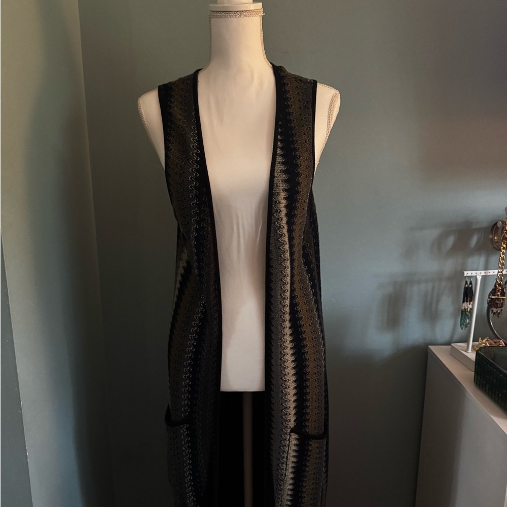 Octavia Chevron Sweater Duster EUC SMALL